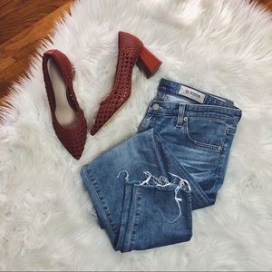 AG 18 Years Cruising Raw Hem Skinny Jeans